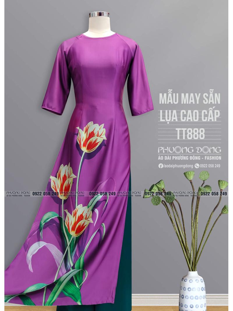 Áo Dài Truyền Thống Lụa Cao Cấp TT888